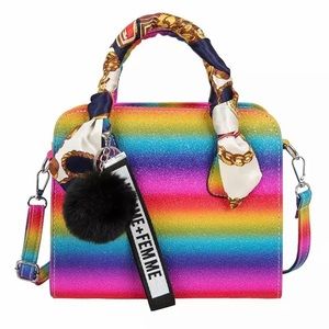 Multicolor Rainbow Handbag